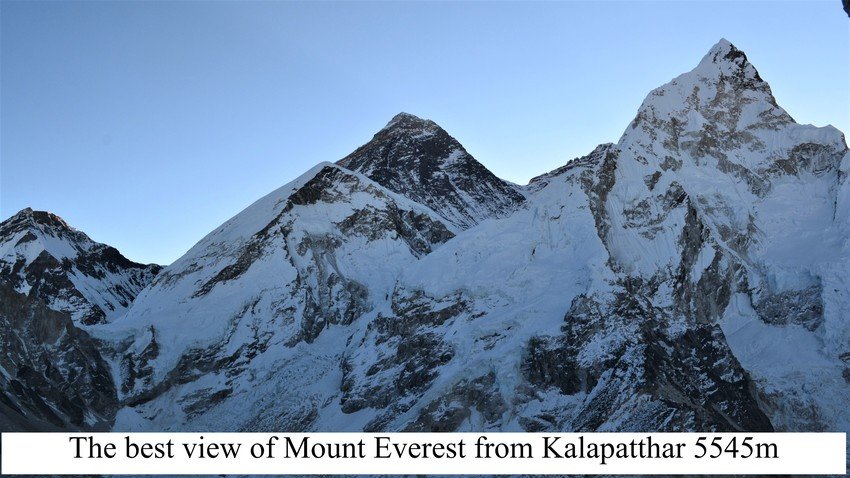 The best view of Mount Everest from Kalapatthar 