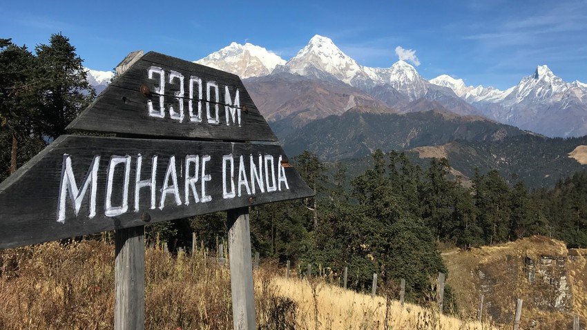 View from Mohare Danda in Annapurna Region
